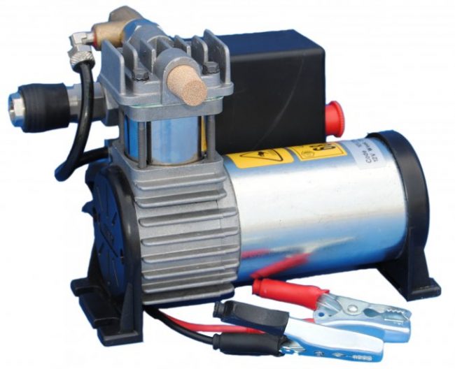 Compressore Monocilindrico 12V DC con Filtro Antidisturbo campi elettromagnetici